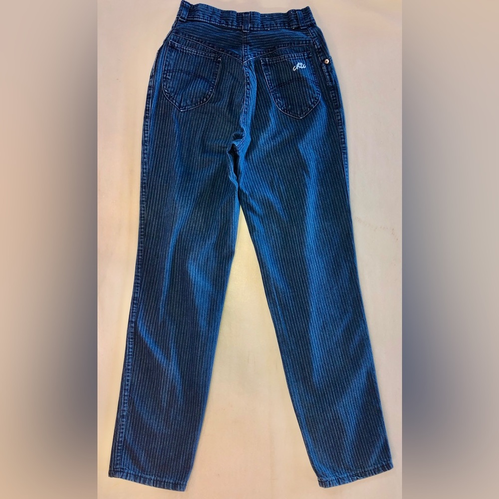 Vintage Chic by H.I.S. High Rise Pinstripe Jeans (appx 23”) - Picture 4 of 14